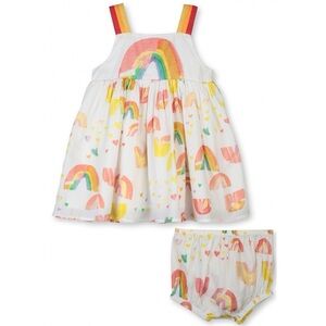 Stella McCartney Kids Rainbow Dress with Bloomers